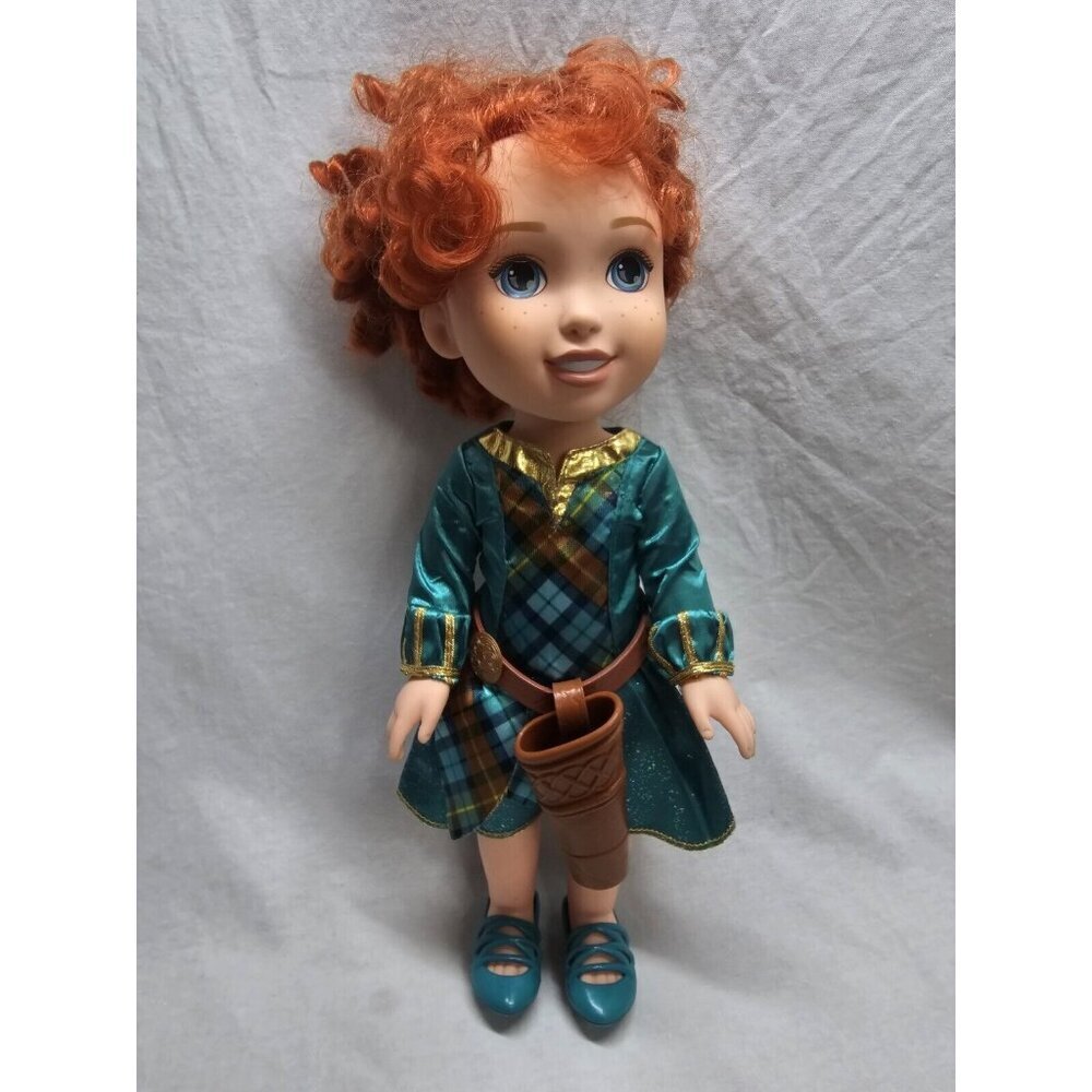 My First Disney Princess Brave Merida 14" Toddler Doll Dress Slippers Red Hair